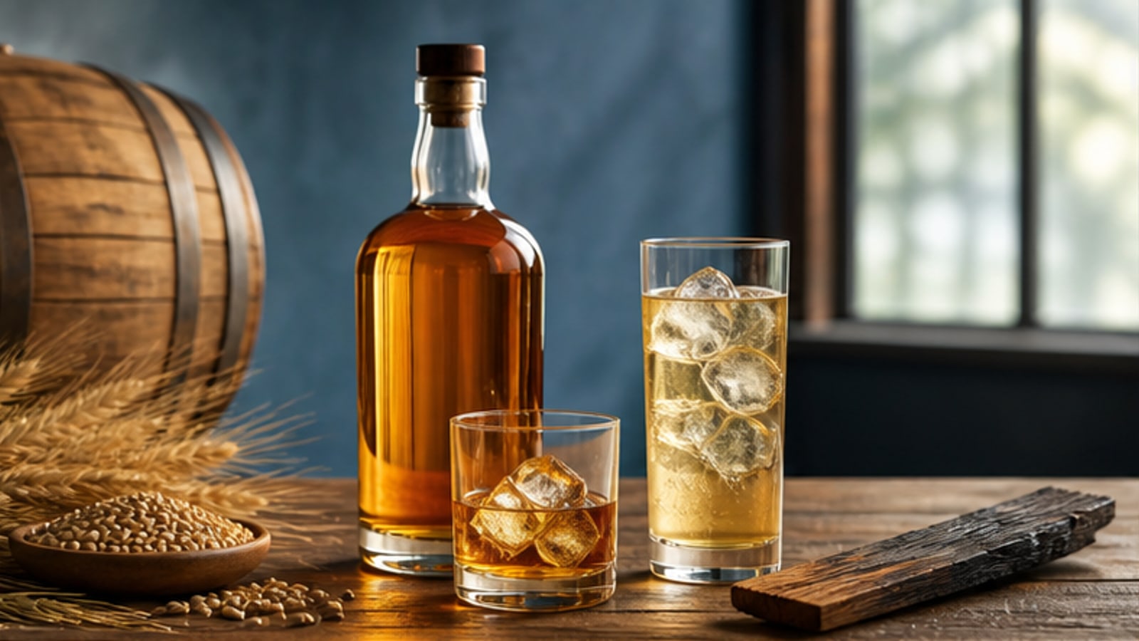 バーボンとは？定義・味・おすすめの飲み方（ロック/ハイボール）の要点を整理するイメージ