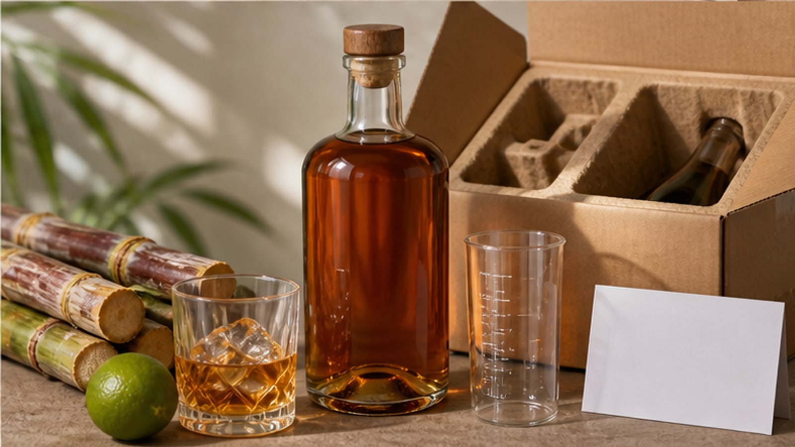 ラム酒の通販購入チェックを表すイメージ