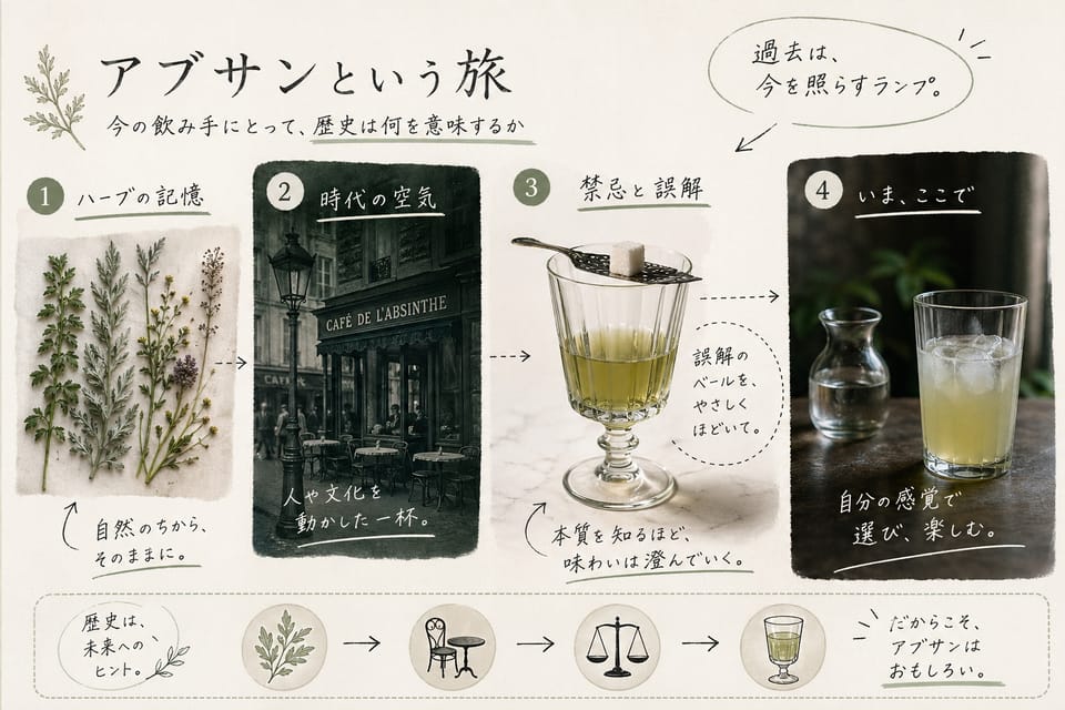 アブサンの歴史｜誕生・禁止・地下蒸留・復活まで：今の飲み手にとって歴史は何を意味するか