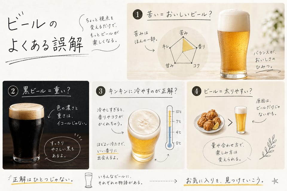 エールとラガーの違いとは？酵母・発酵・味の違いを解説：よくある誤解