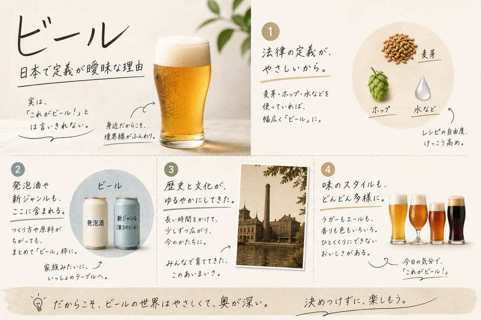 クラフトビールとは？定義・地ビールとの違い・種類をわかりやすく解説：日本で定義が曖昧な理由