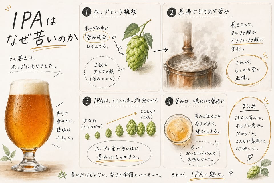 IPAとは？意味・味・苦味・種類・選び方を解説：IPAはなぜ苦いのか