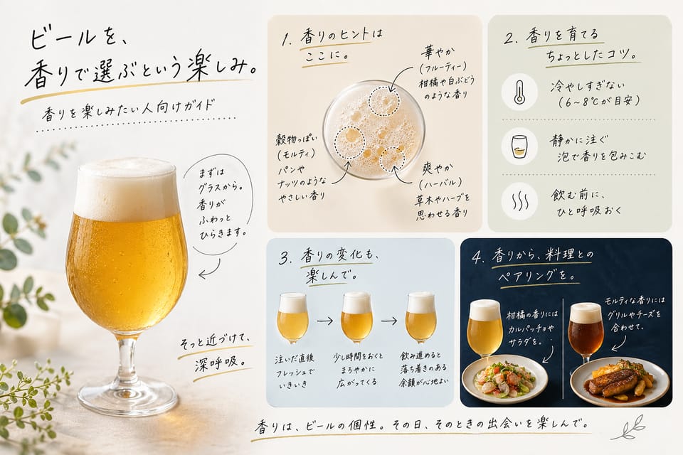 ビールのおすすめはどう選ぶ?初心者向け・タイプ別の選び方:香りを楽しみたい人向け