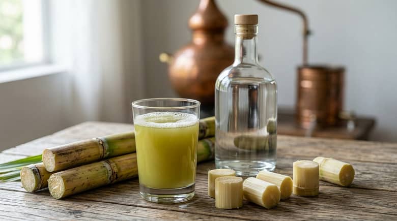 カシャーサの作り方とは?サトウキビ搾汁・発酵・蒸留・熟成まで解説:原料はサトウキビ搾汁