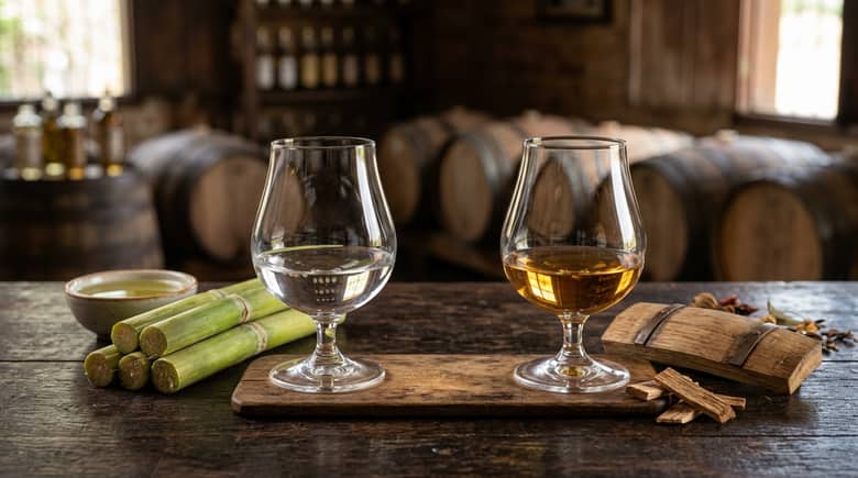 カシャーサの飲み方完全ガイド|ストレート・ロック・ソーダ・カクテルまで:まずは白いタイプか熟成タイプかを見る