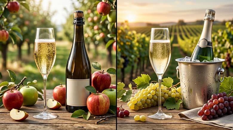 シードルとワインの違い|原料・味・度数・ラベルの違いを整理:先に結論