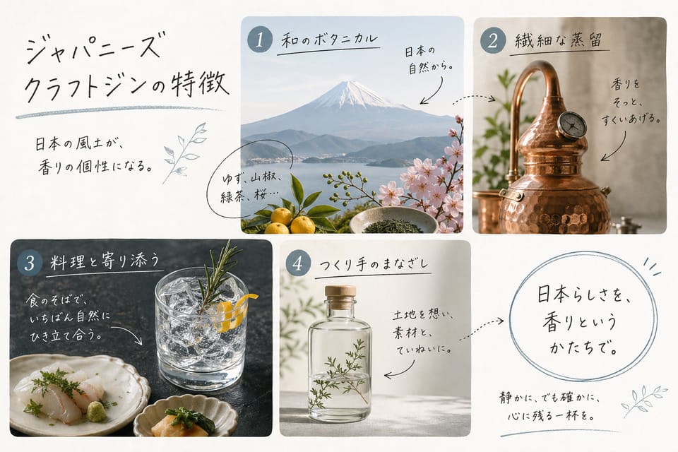 クラフトジンとは？定義が曖昧な理由から魅力まで解説：ジャパニーズクラフトジンの特徴
