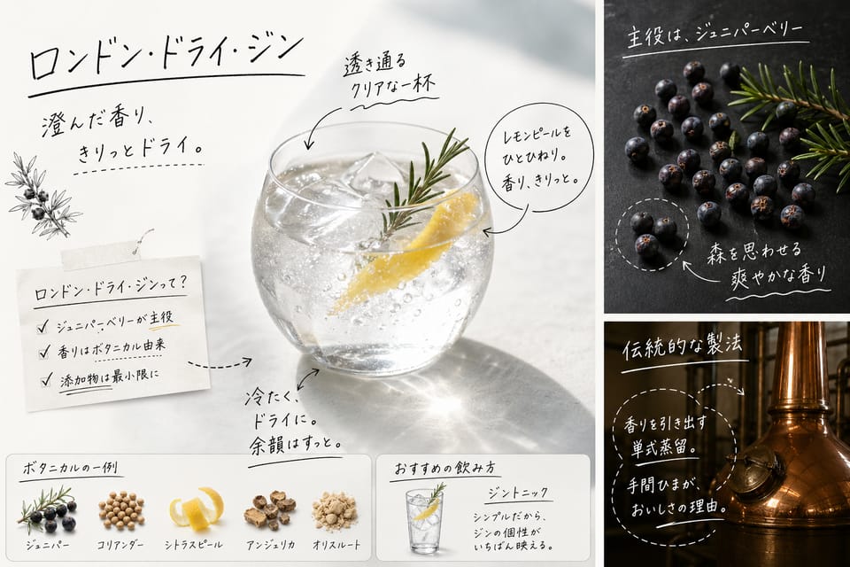ロンドンドライジンとは？定義と製法を正確に解説：ロンドンドライジンとは
