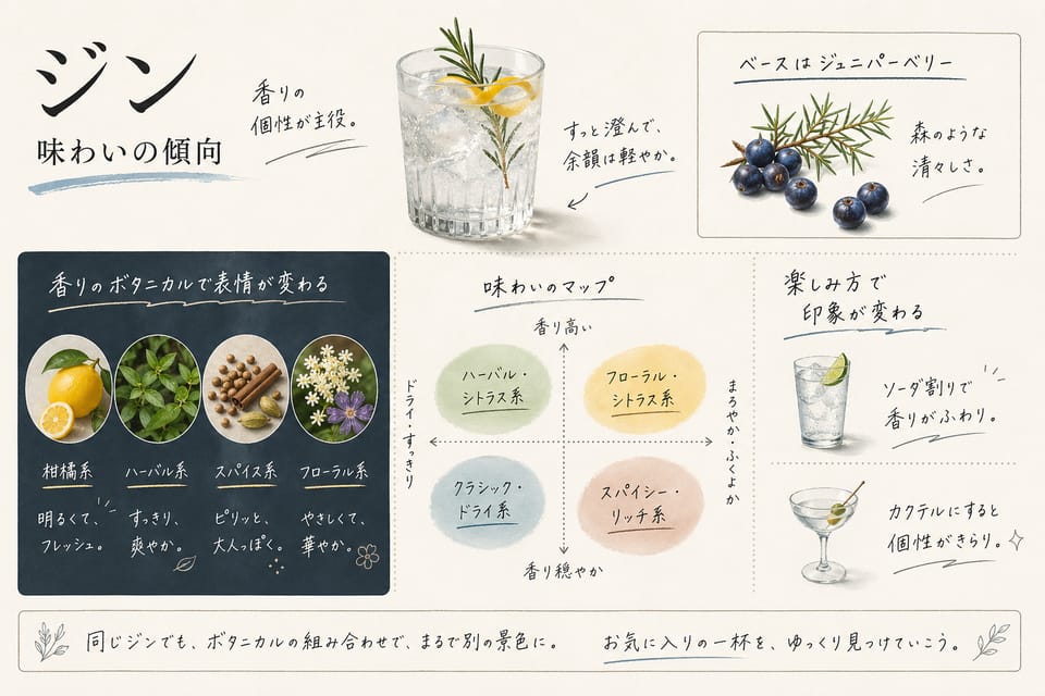 ロンドンドライジンとは？定義と製法を正確に解説：味わいの傾向