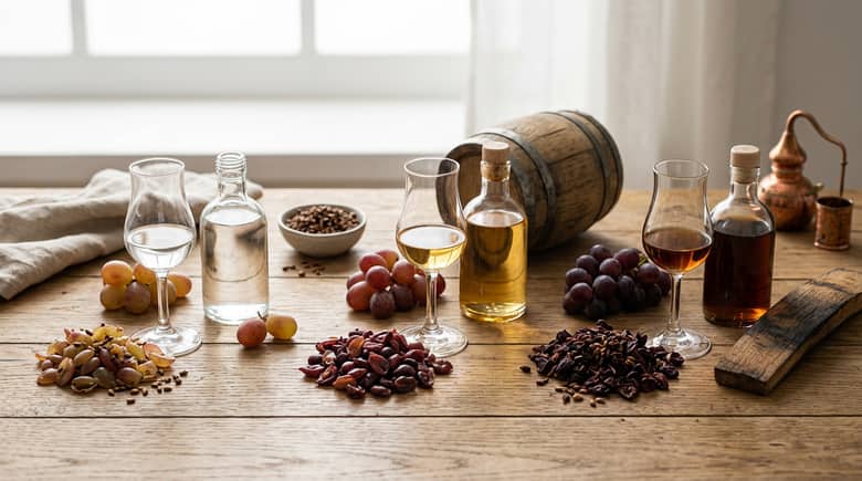 グラッパの種類一覧|若いグラッパ・単一品種・熟成・バリックまで解説:種類を整理するための基本軸