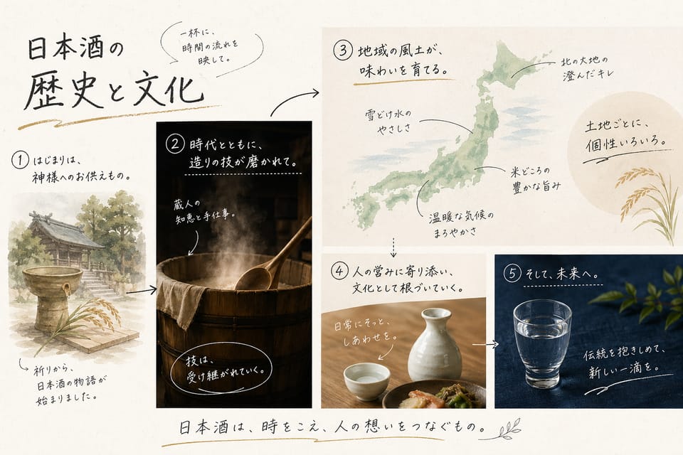 日本酒とは？初心者から専門家までわかる完全ガイド：日本酒の歴史と文化