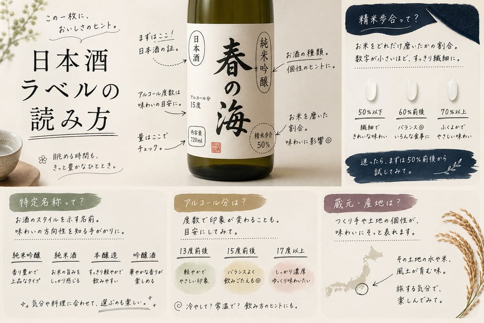 日本酒とは？初心者から専門家までわかる完全ガイド：ラベルの読み方