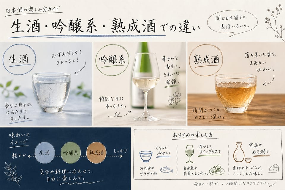 日本酒の保存方法｜開封後・要冷蔵・生酒の扱いまで解説：生酒・吟醸系・熟成酒での違い