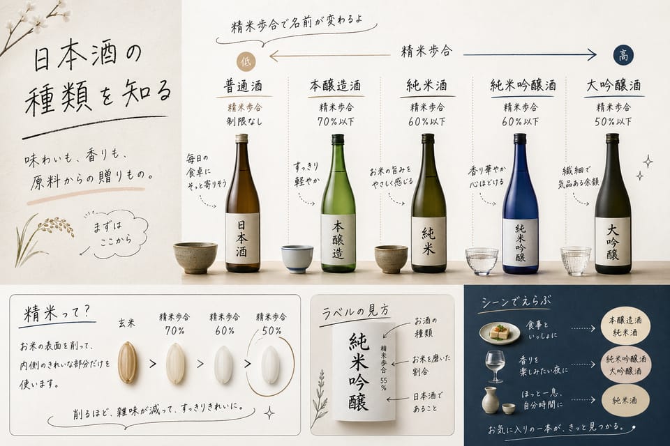 特定名称酒とは？8分類とラベルの読み方を解説：特定名称酒とは何か