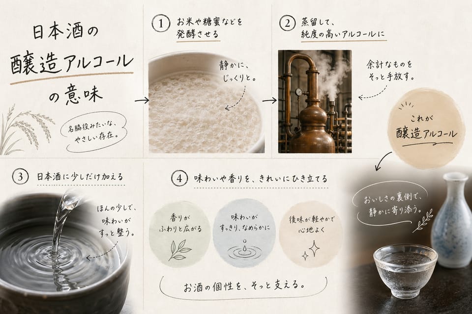 特定名称酒とは？8分類とラベルの読み方を解説：醸造アルコールの意味