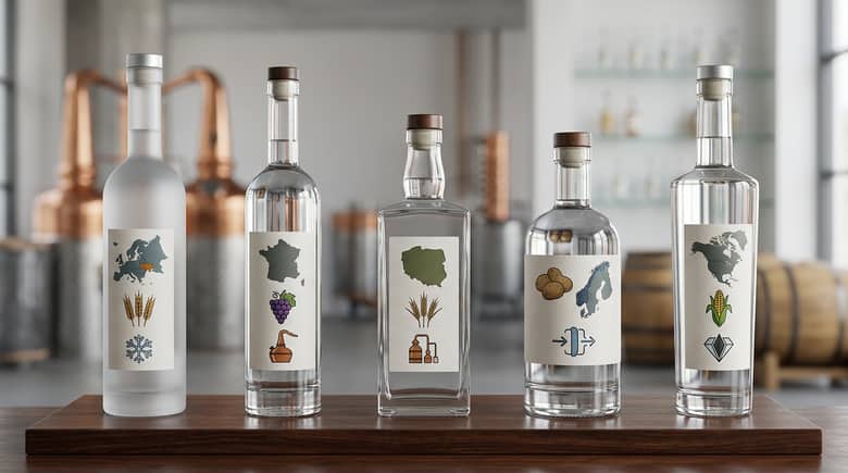 ウォッカのラベルの見方｜原料表示、produced from、charcoal filtered まで解説：日本のラベルでまず見るべき点