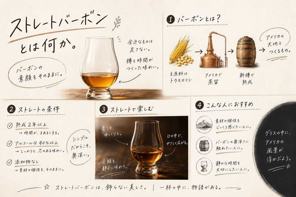 バーボンとは？定義・原料・味・スコッチとの違いを解説：ストレートバーボンとは何か