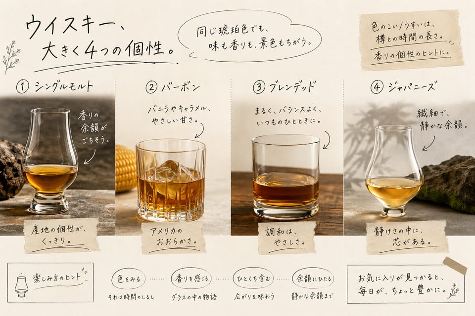 ウイスキーとは？初心者から専門家までわかる完全ガイド：ウイスキーの原料と製法