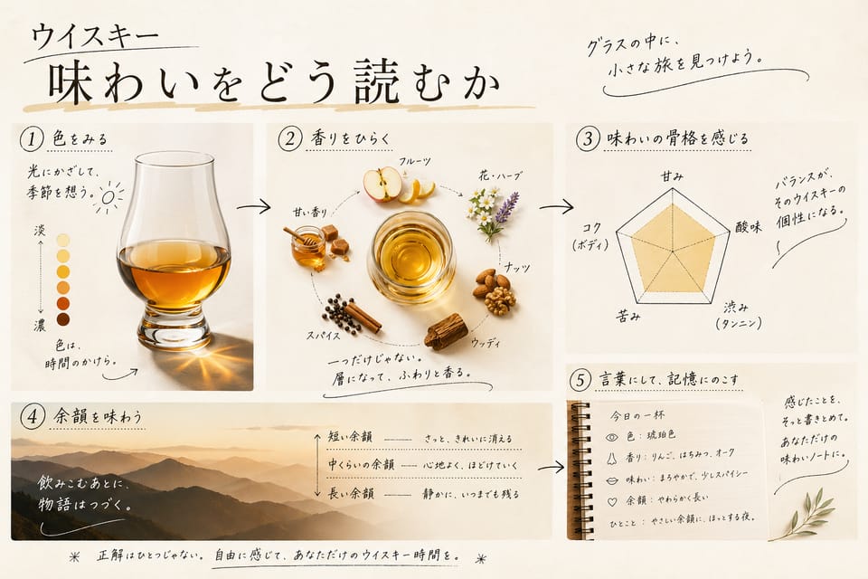 ウイスキーとは？初心者から専門家までわかる完全ガイド：味わいをどう読むか