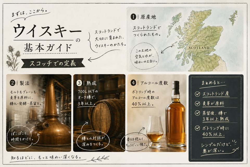 シングルモルトとは？意味・定義・ブレンデッドとの違いを解説：スコッチでの定義
